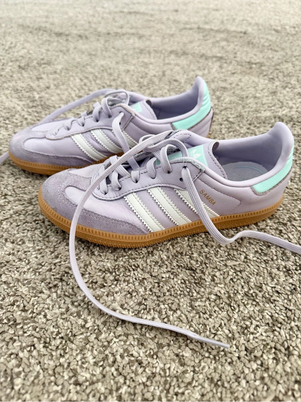Adidas Samba kids Lavender Gum Casual Sneakers